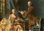 Alexander Roslin Double portrait, Architect Jean-Rodolphe Perronet with his Wife oil painting reproduction